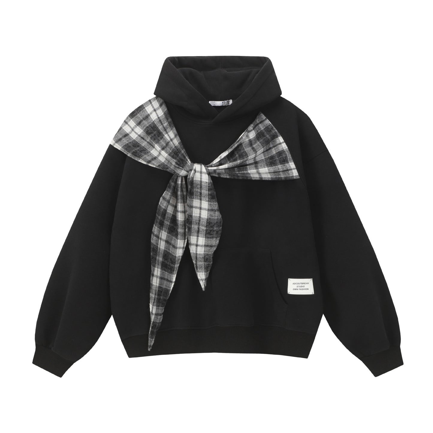 Bow tie fake two hoodies