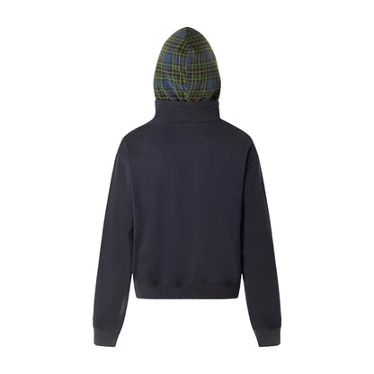 Style Retro High-End Minimalist Patchwork Design Unisex Heavyweight Oversized Hoodie Sweatshirt