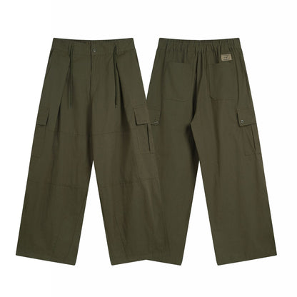 Loose Oversized Wide-leg Cargo Pants Unisex Versatile Straight Leg