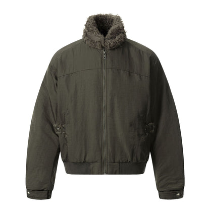 Oversized Short Cleanfit Thick Flight Cotton Jacket