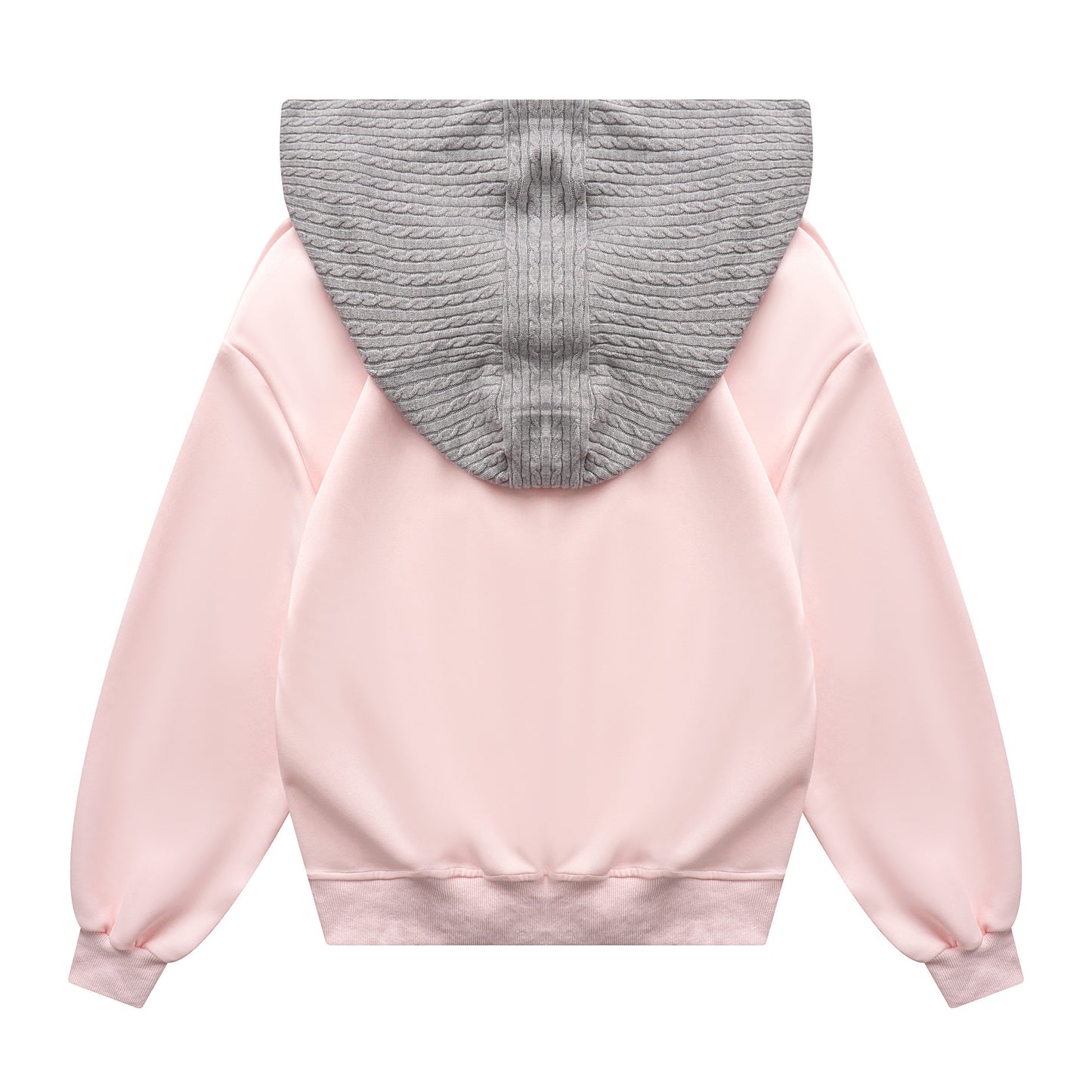 Fake two shawl hooded hoodies for women