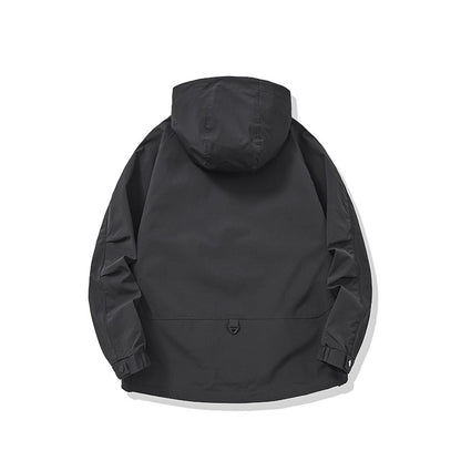 Streetwear Style Designer Oversized Hooded Cargo Jacket