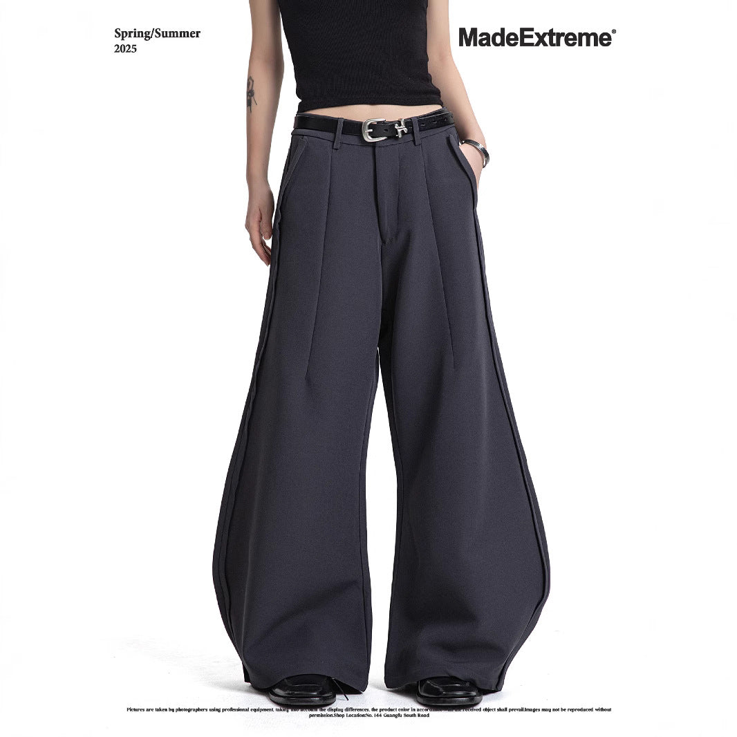 Oversized Scythe Pants Loose Wide-Leg Trousers Casual Long Pants Unisex
