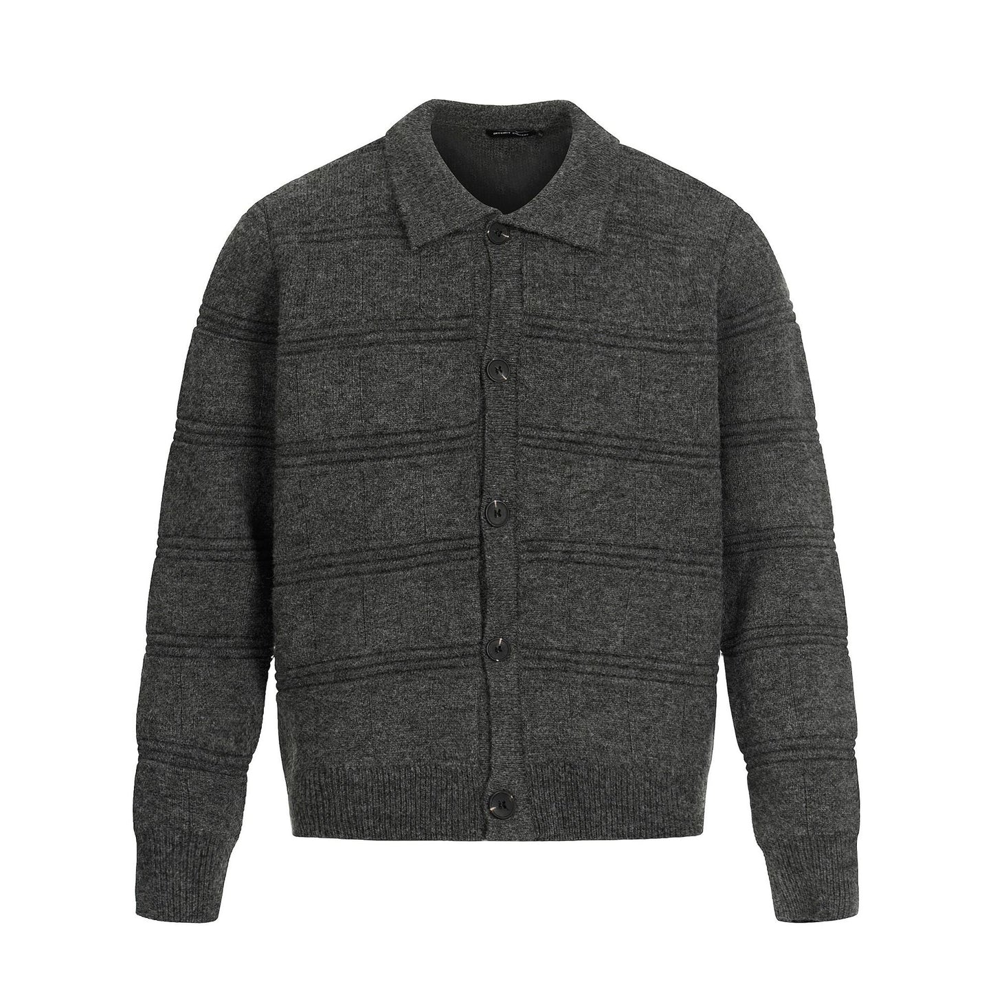 Casual Solid Color Unisex Knit Cardigan Men's Loose Oversized Sweater Street  Style