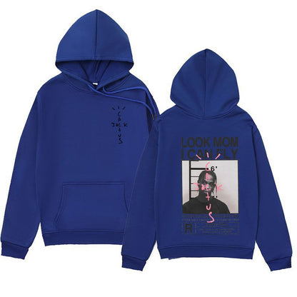 Spring and Autumn Plush Cross border Men's JACK Series Hoodies LOOK MOMICAN FLY Hoodies Hoodies
