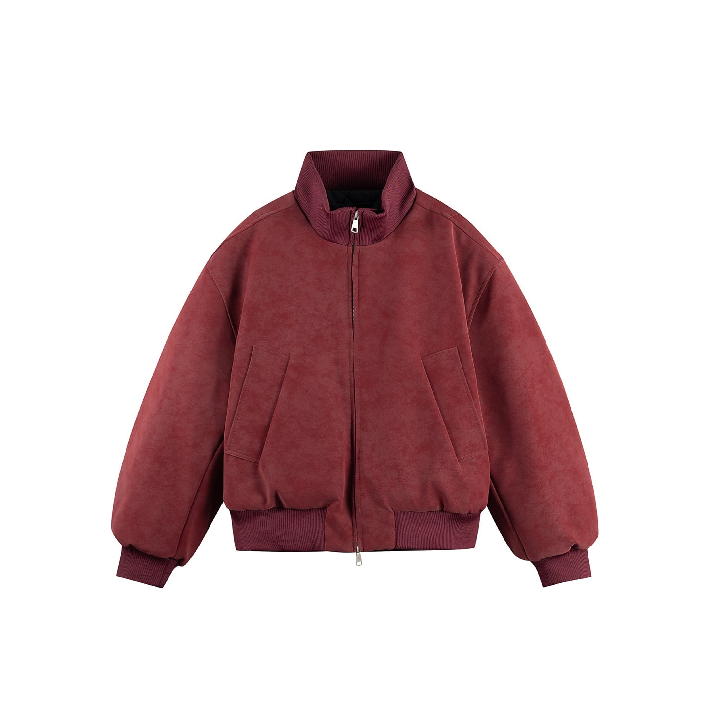Oversized Stand-up Collar Cotton Coat Unisex Trendy Motorcycle Warm Jacket
