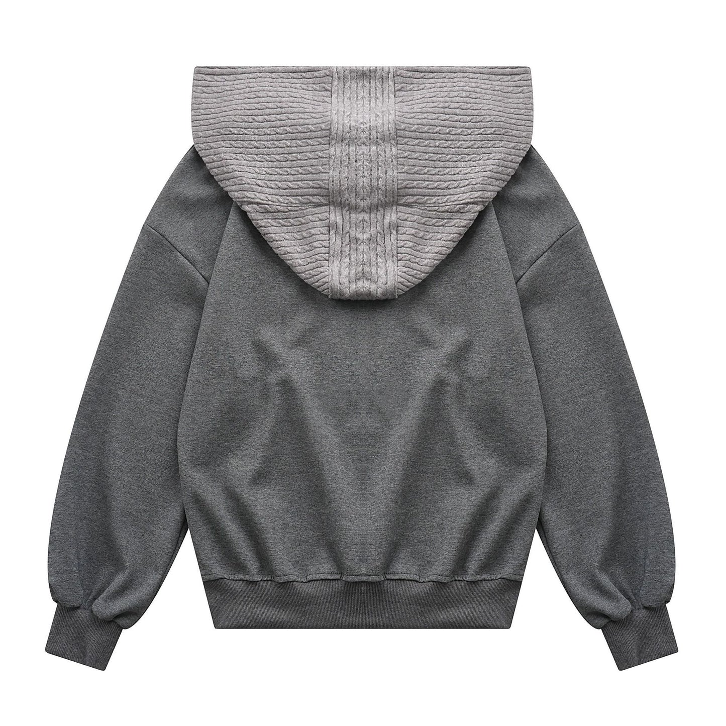 Fake two shawl hooded hoodies for women