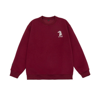 Casual Unisex Oversized Hoodie with Embroidery