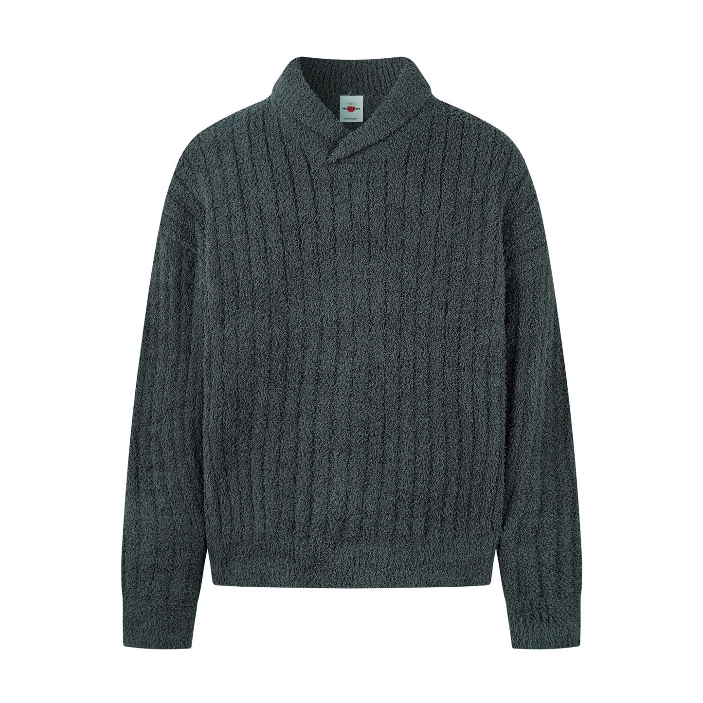 Casual Solid Color Unisex Loose Knit Sweater Men's Street Oversized Pullover
