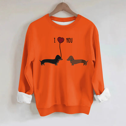Two dog print hoodies