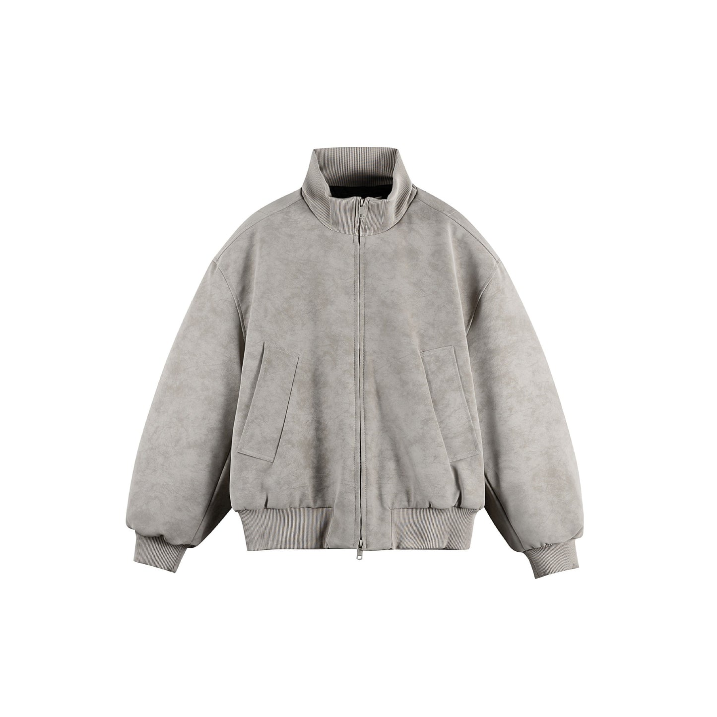 Oversized Stand-up Collar Cotton Coat Unisex Trendy Motorcycle Warm Jacket