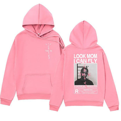 Spring and Autumn Plush Cross border Men's JACK Series Hoodies LOOK MOMICAN FLY Hoodies Hoodies
