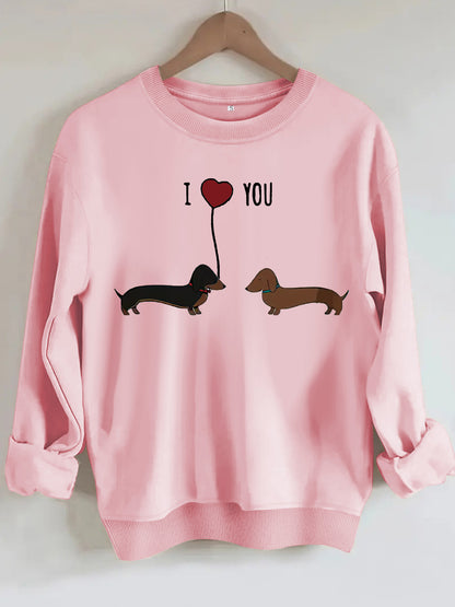 Two dog print hoodies
