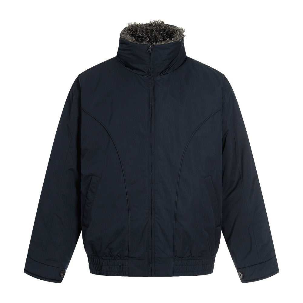 High collar cotton clothing