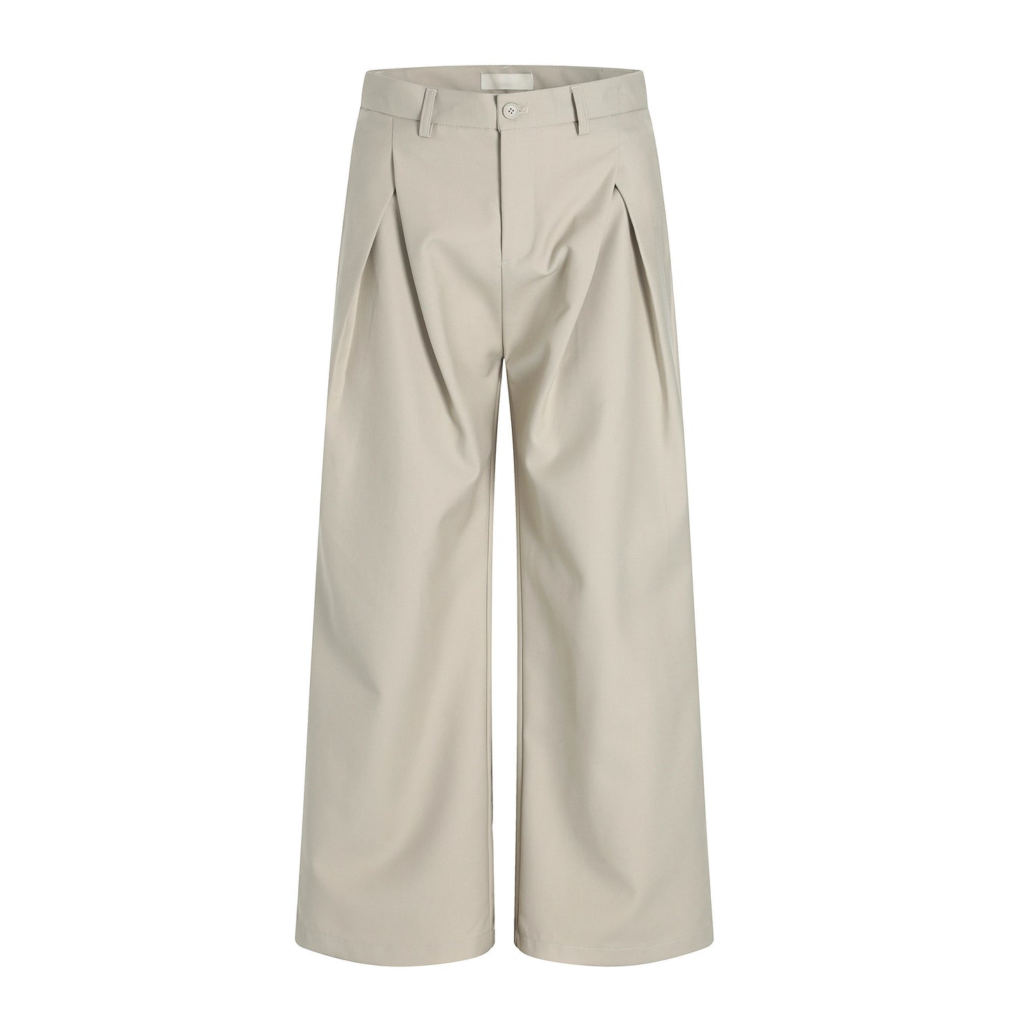 Vintage Pleated Wide-Leg Trousers Loose Fit Oversized Casual Straight Leg Unisex Long Pants
