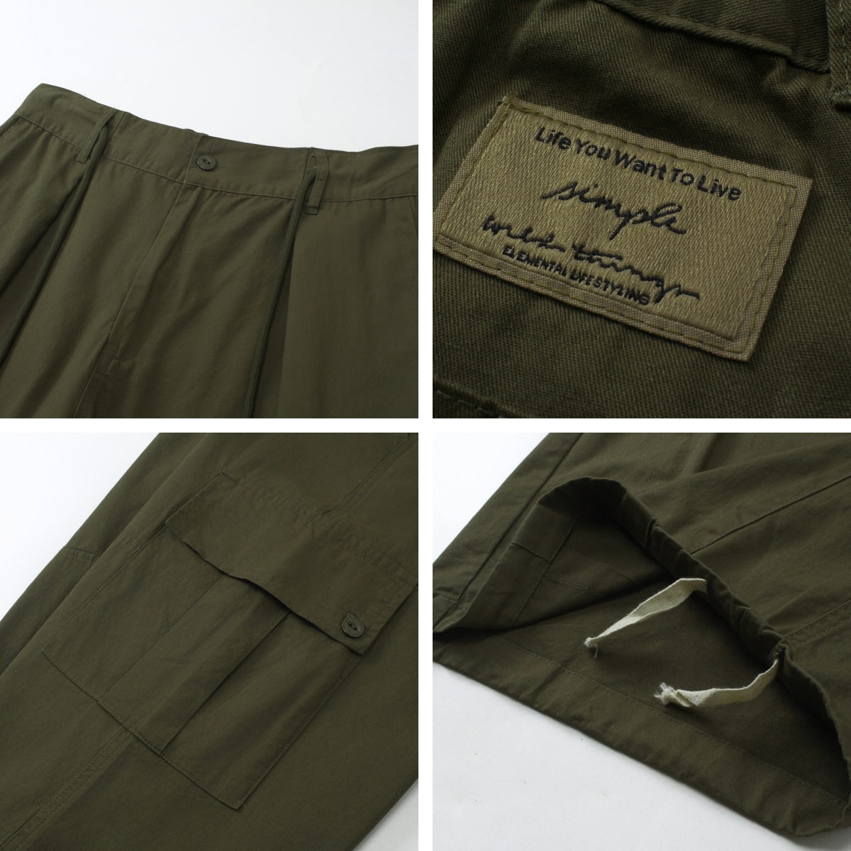 Loose Oversized Wide-leg Cargo Pants Unisex Versatile Straight Leg