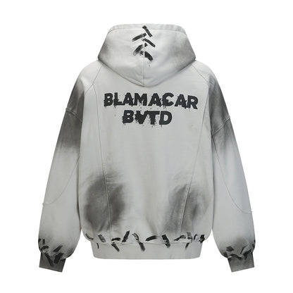Splashing ink on dirty hoodies