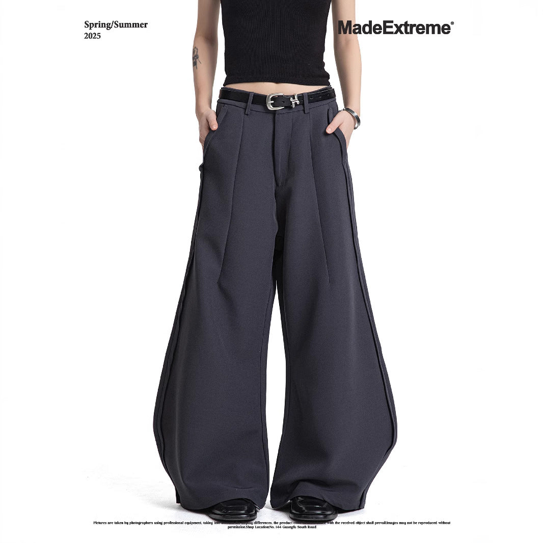 Oversized Scythe Pants Loose Wide-Leg Trousers Casual Long Pants Unisex