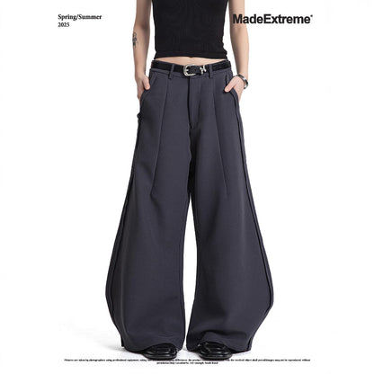 Oversized Scythe Pants Loose Wide-Leg Trousers Casual Long Pants Unisex