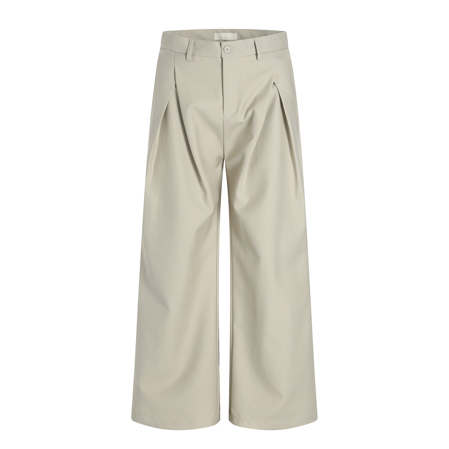 Vintage Pleated Wide-Leg Trousers Loose Fit Oversized Casual Straight Leg Unisex Long Pants