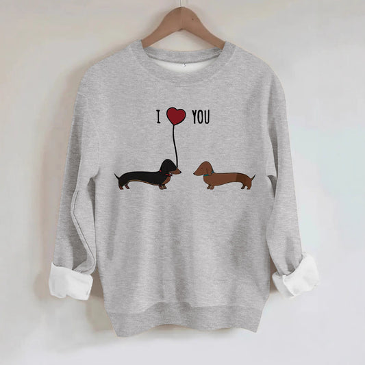 Two dog print hoodies